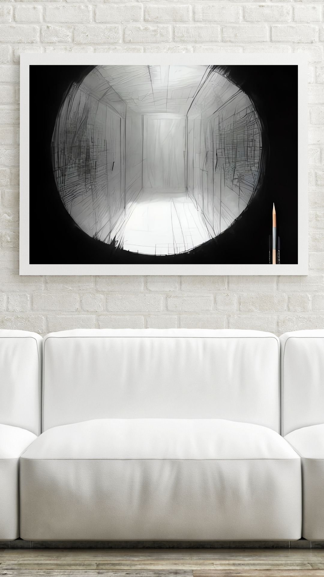 Abstracted Modernism Corridor Art Print