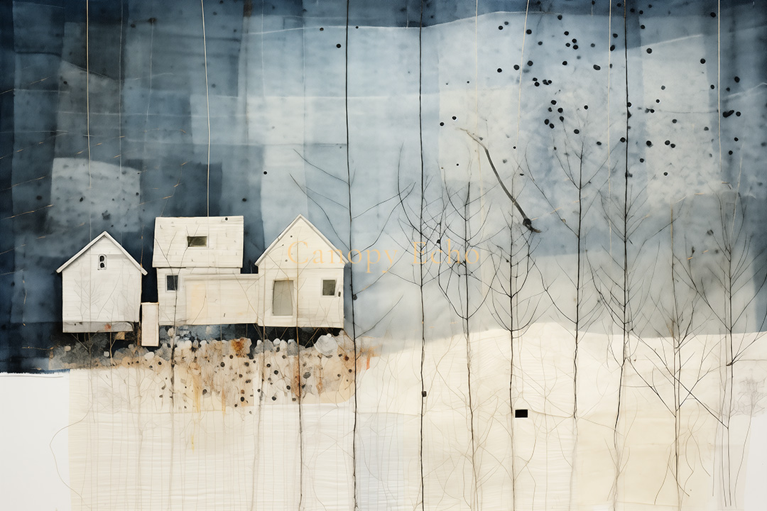 Still Houses Art Print