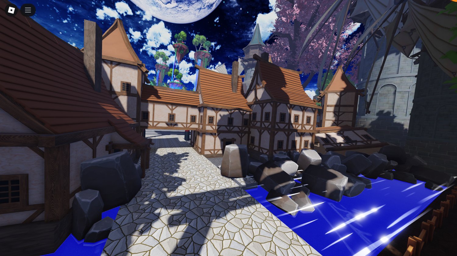 Anime Styled Lobby Roblox with Japanese-inspired hub design