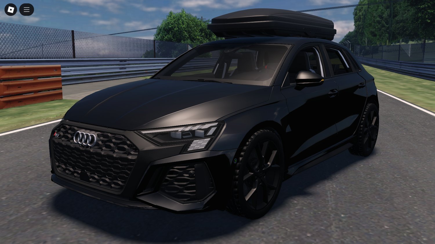 Audi RS3 2022 drifting in Roblox racing map