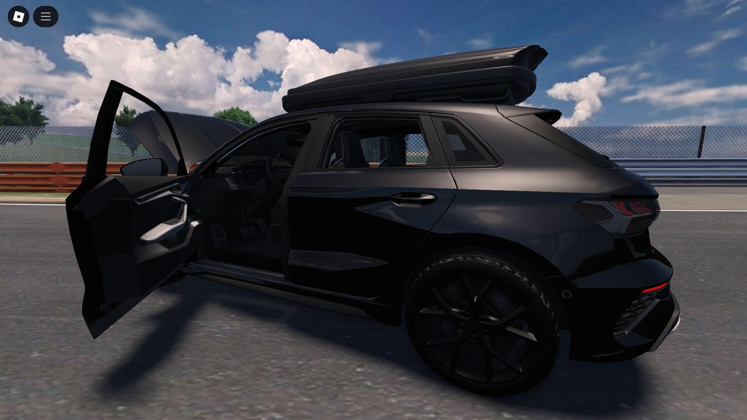 Roblox Audi RS3 2022 in collector’s garage view
