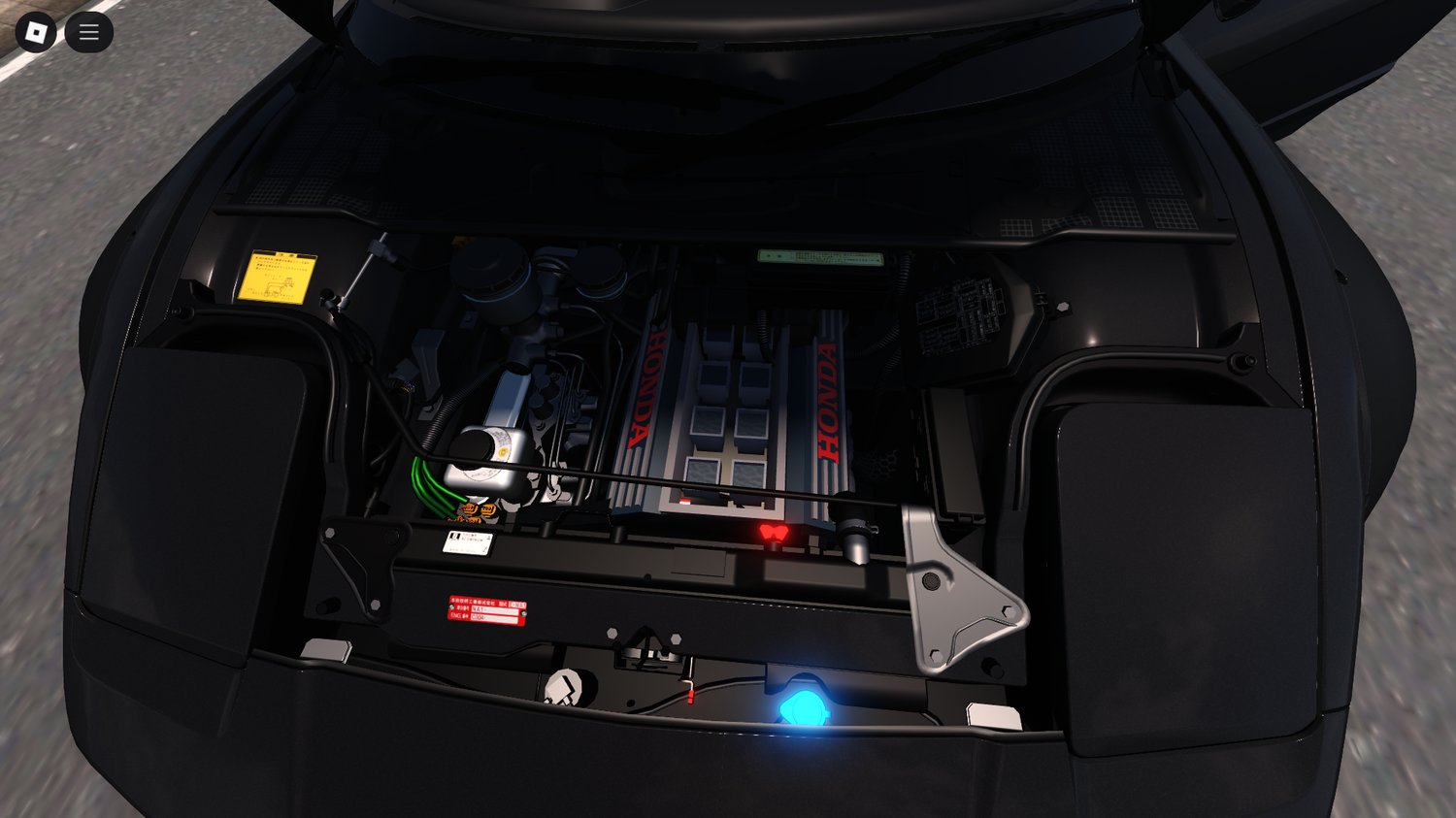 NSX cruising Roblox city streets
