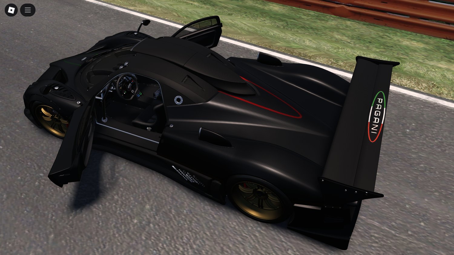 Detailed exterior of Pagani Zonda R