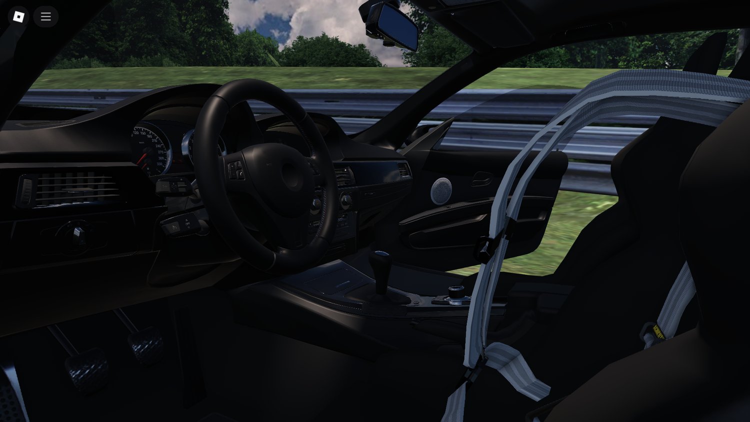 Interior of BMW M3 E92 2011