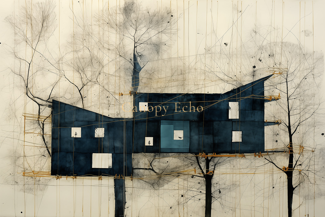 Threadline House Art Print