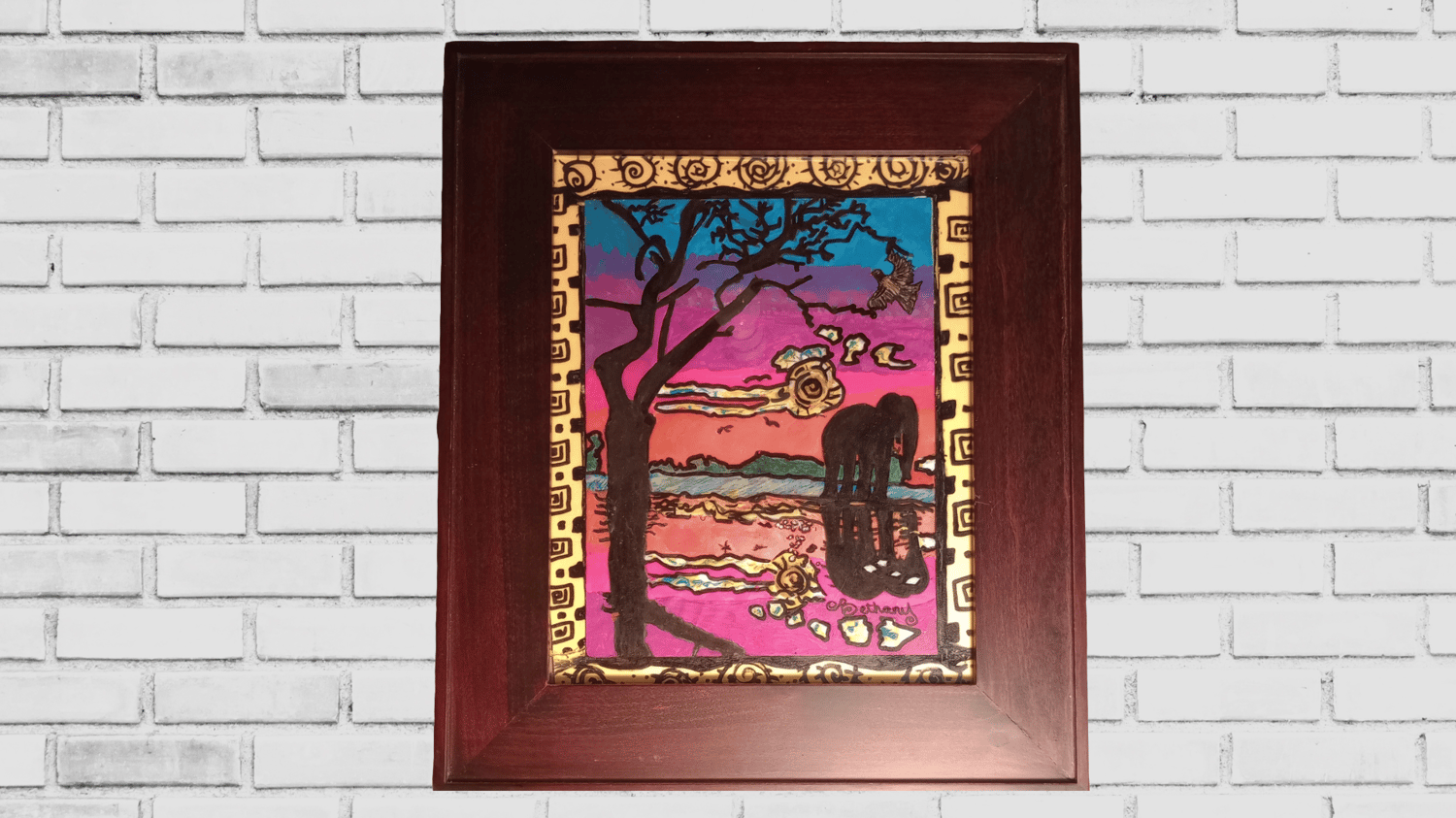 Echo of the Savannah – Framed Fine Art Print