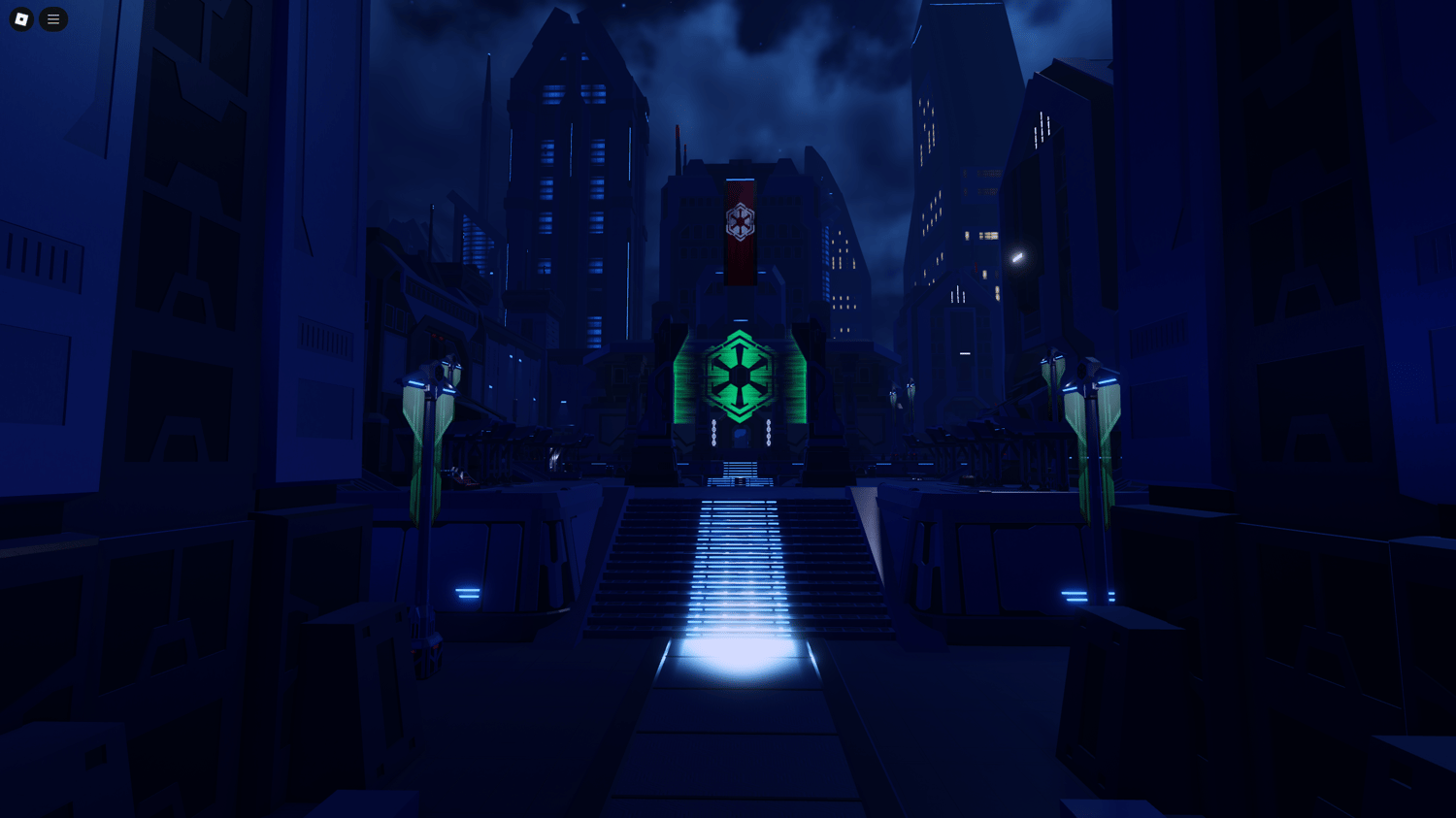 Roblox cinematic Star Wars Sith world environment