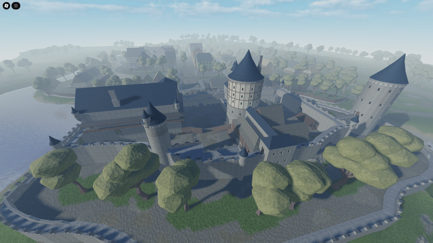 Roblox feasting hall and medieval castle interiors