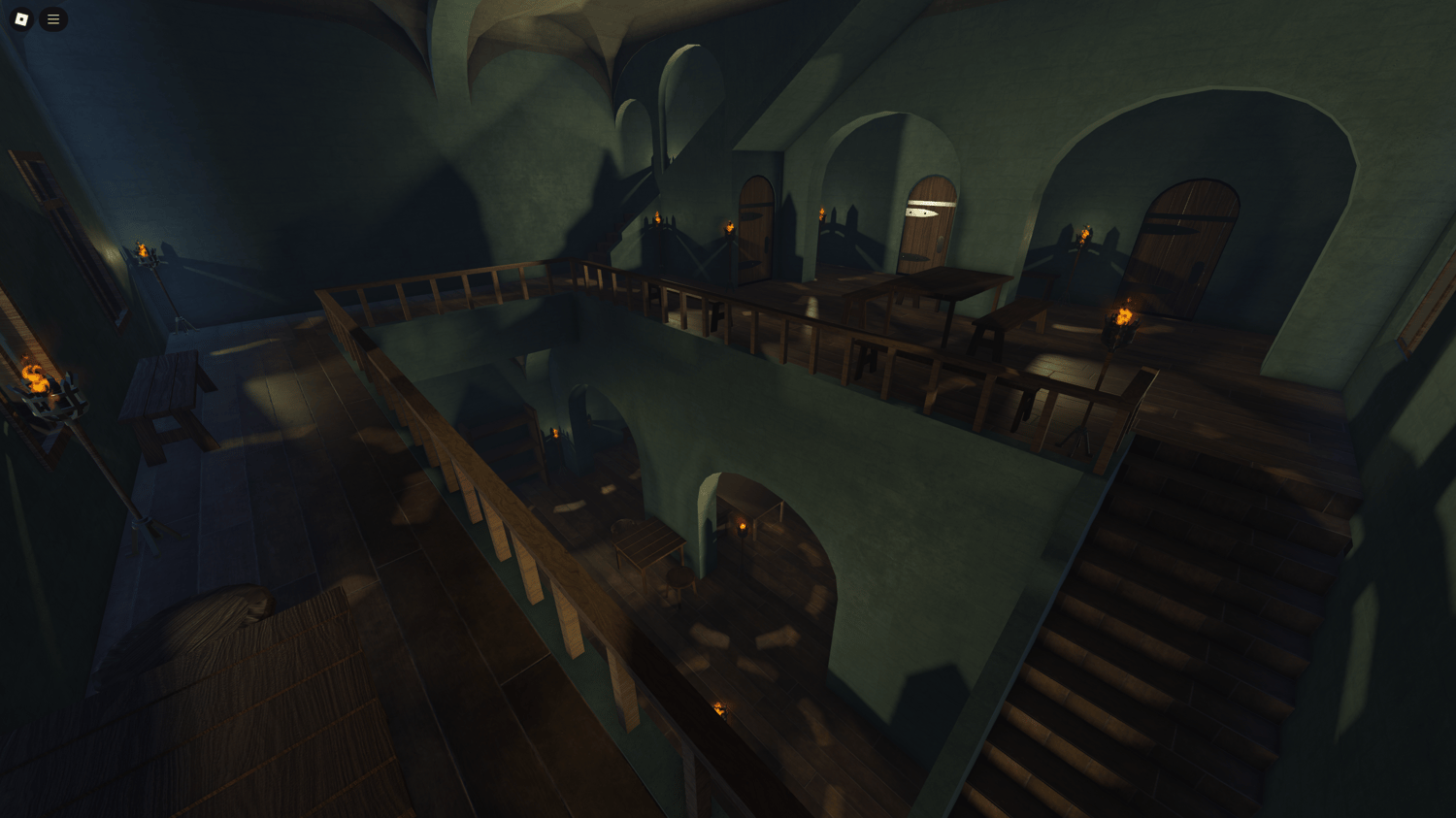 Roblox huge medieval castle on lake roleplay map