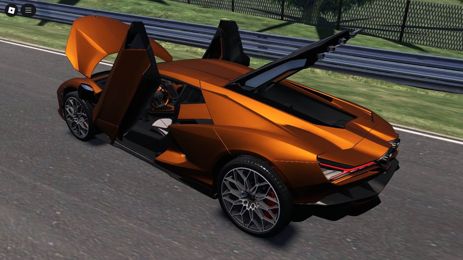 Revuelto 2024 Roblox hybrid supercar rear view
