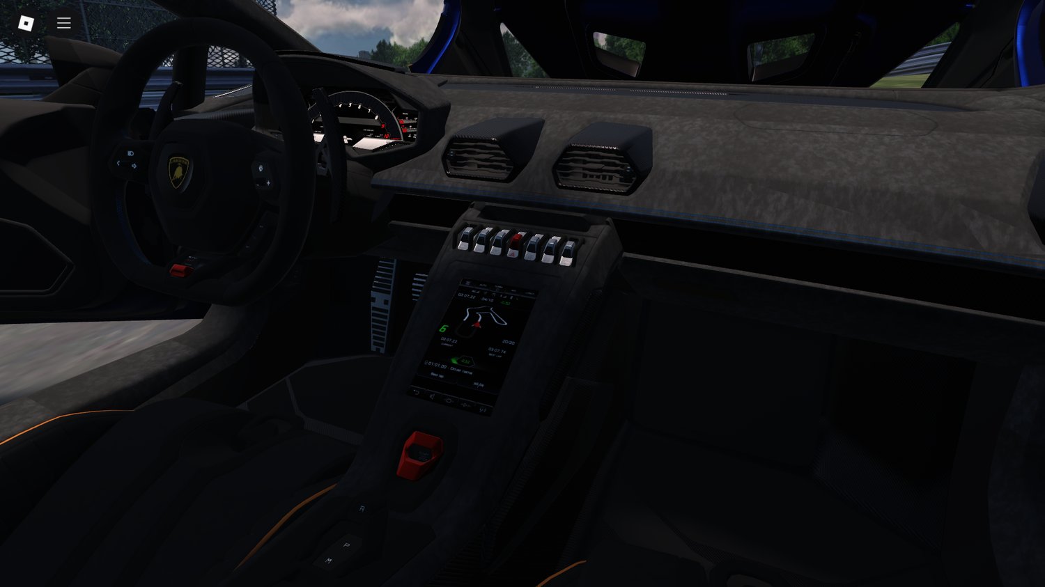 Rear view of Huracán STO Roblox build