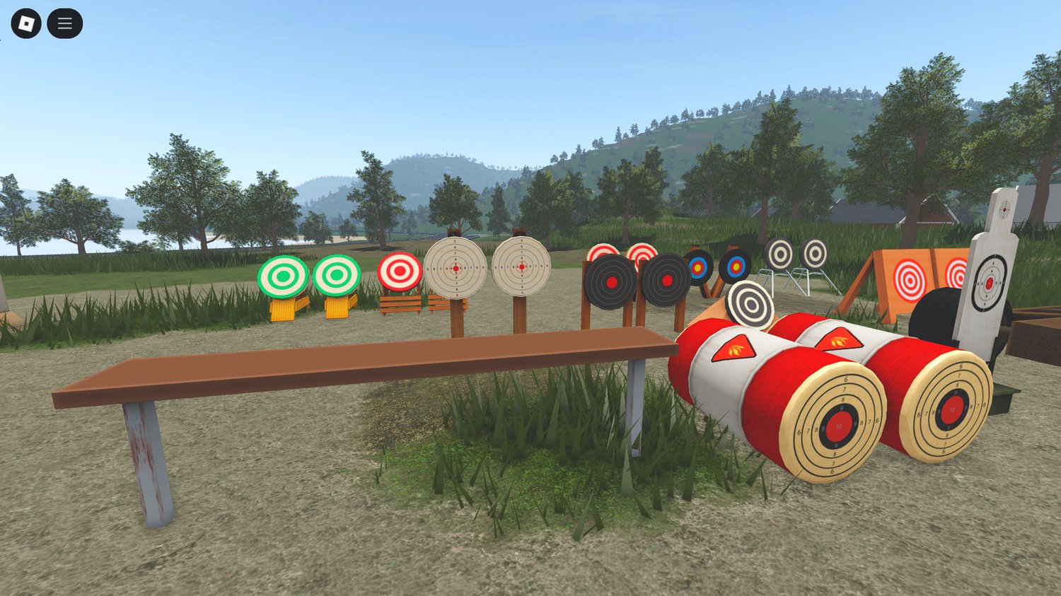 Drone target hovering in Roblox map