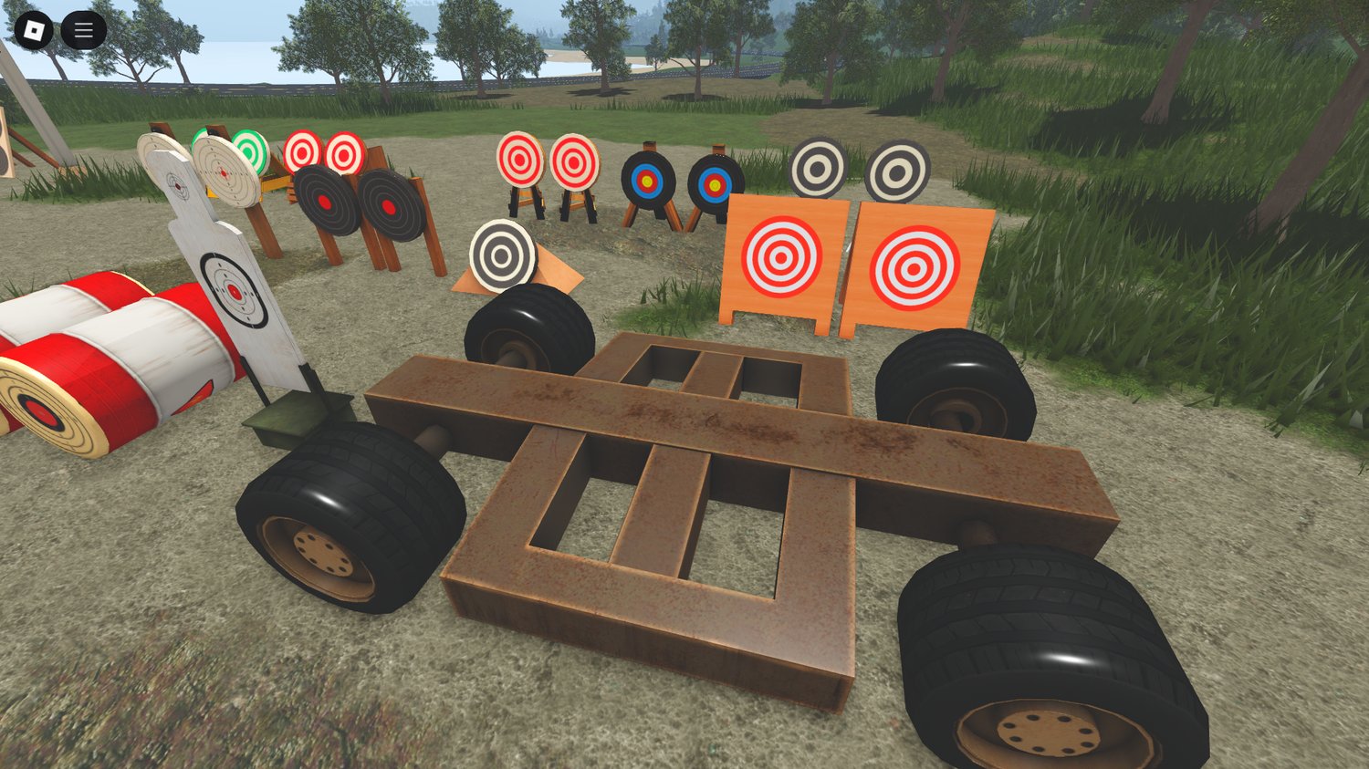 Crate and barrel obstacle course for shooting