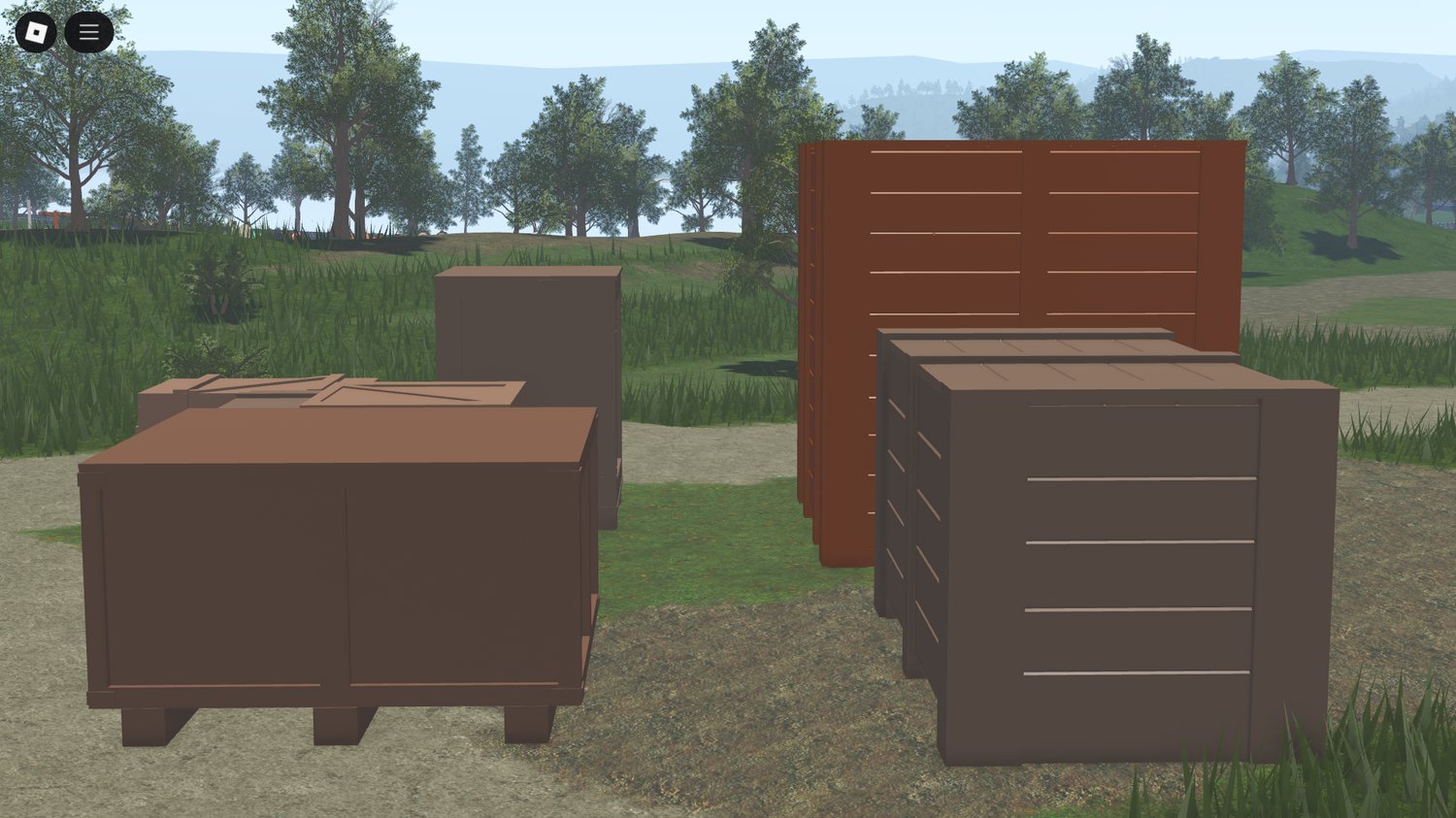Metal storage crate model