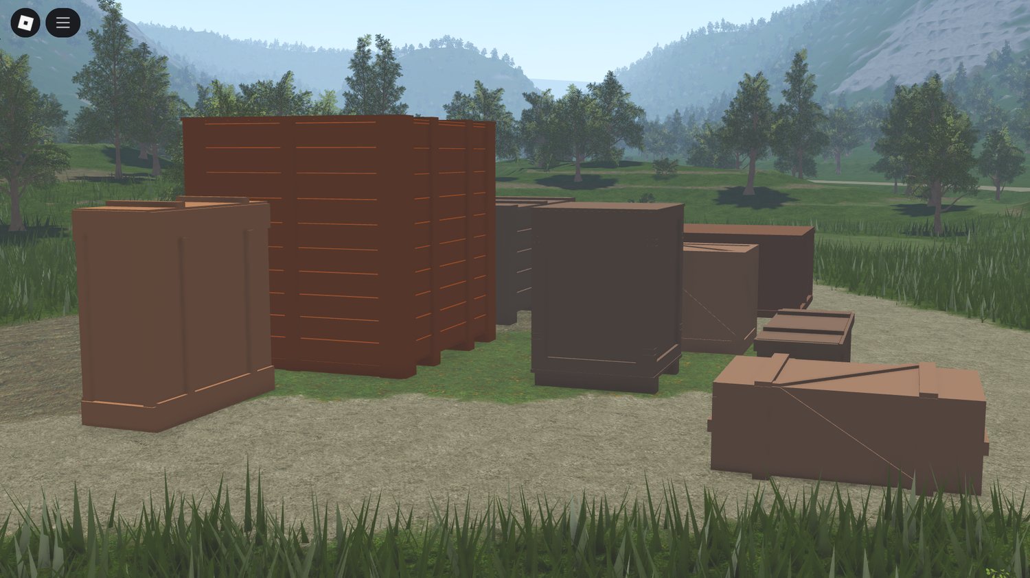 Stack of crates in warehouse map