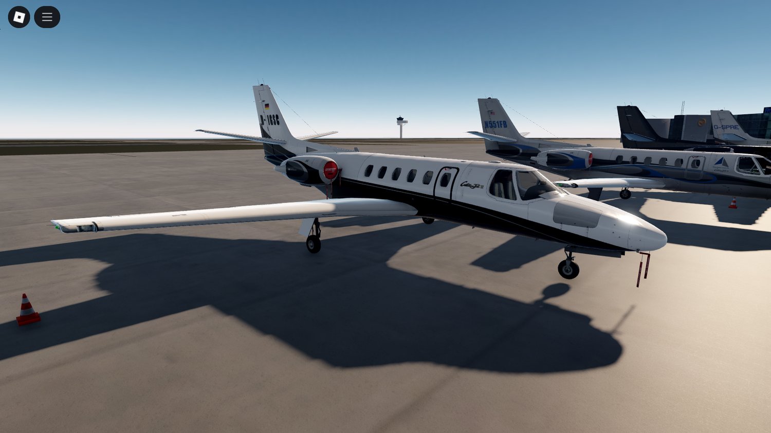 Front view of Citation 550 II jet variant 1