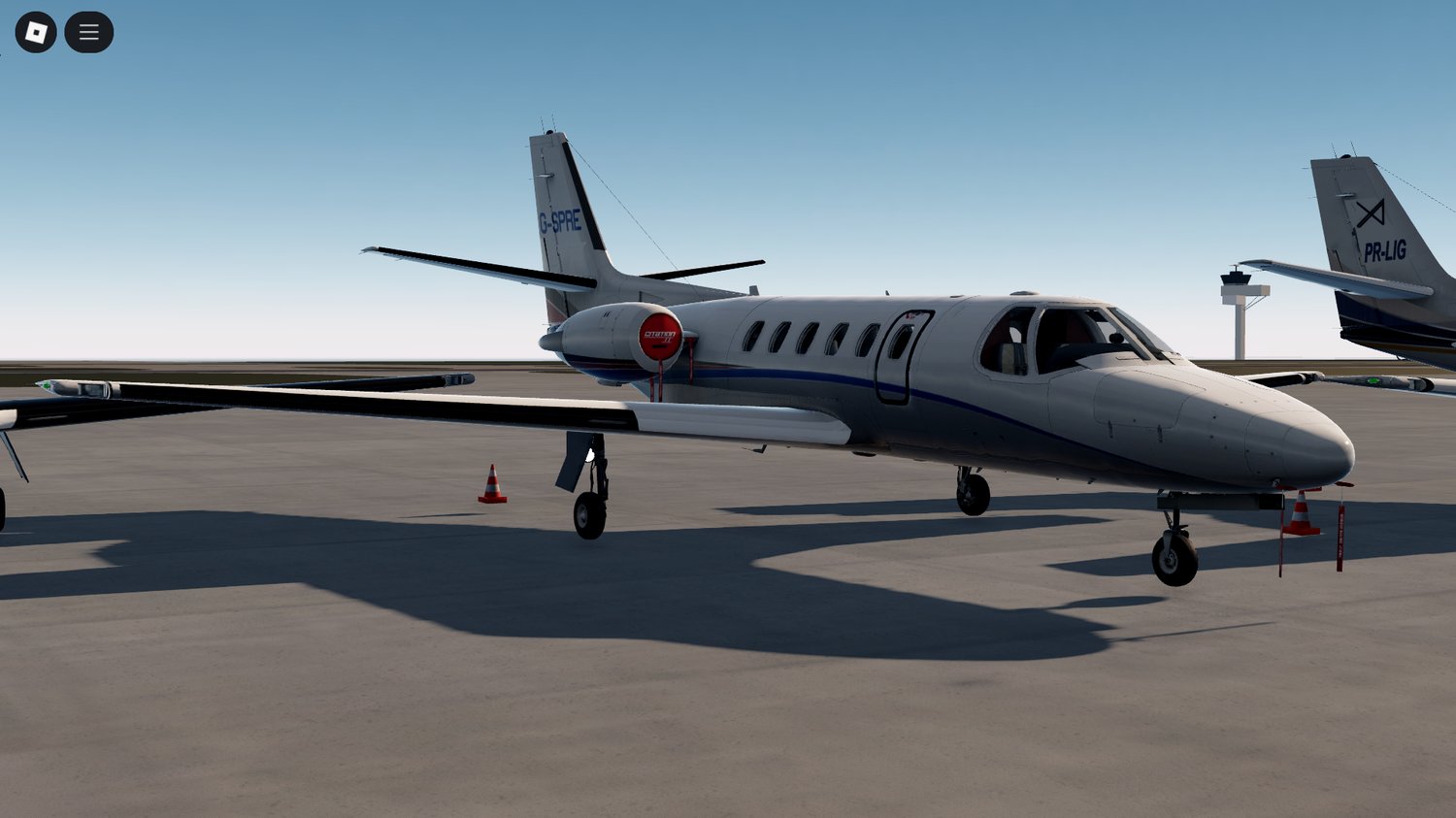 Rear view of Citation 550 II jet variant 3