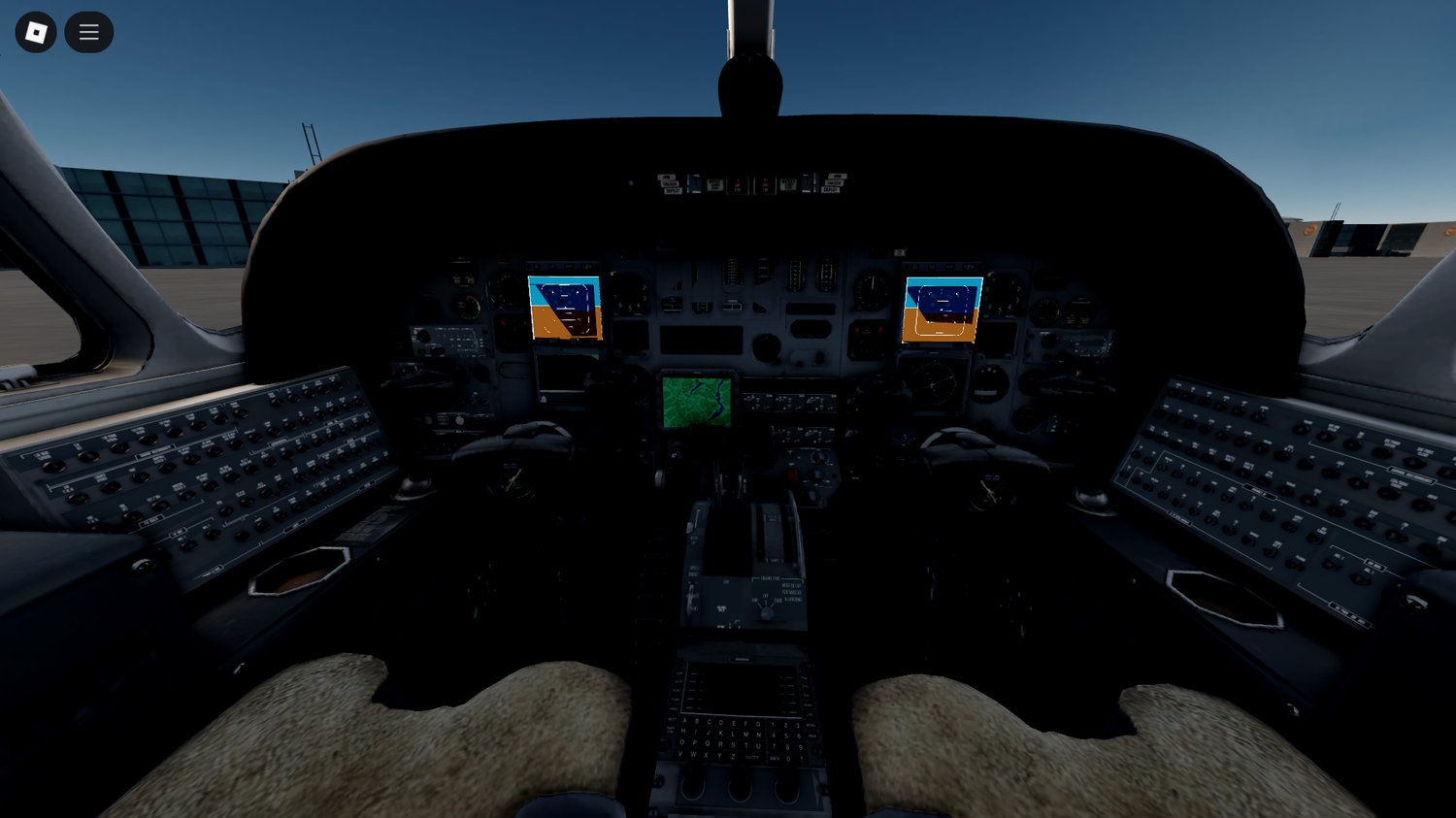 Citation 550 II parked at Roblox runway