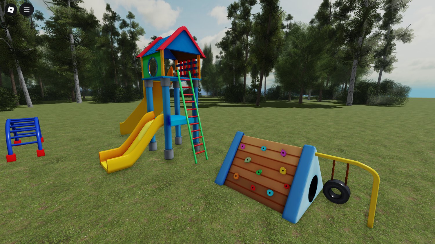 See-saw in Roblox park environment