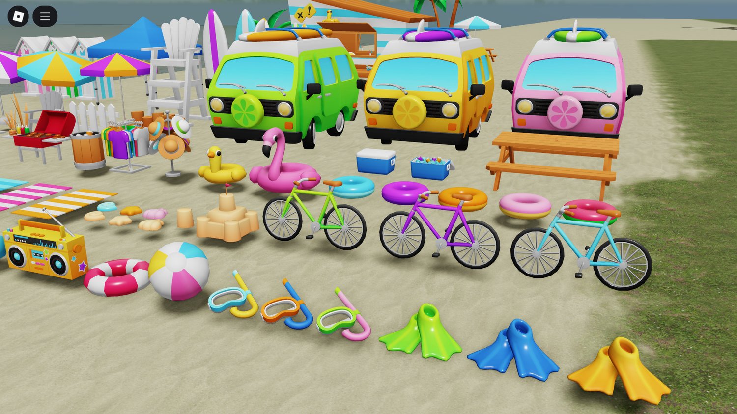See-saw in Roblox park environment