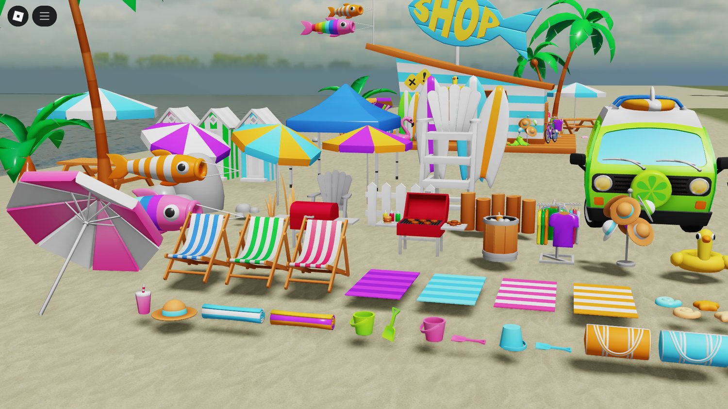 Sandbox and interactive play area