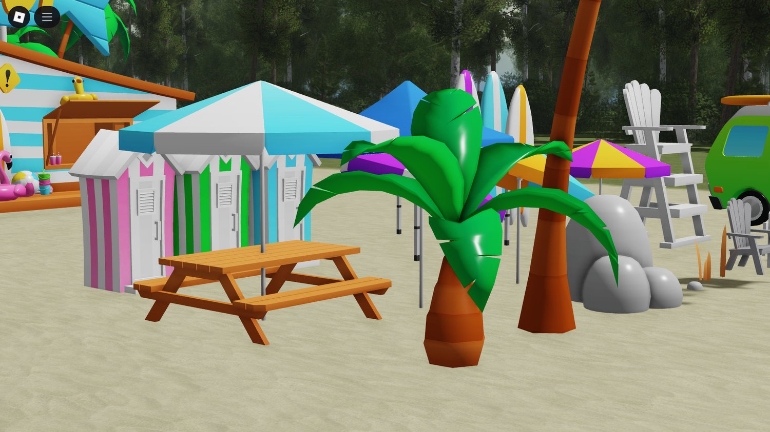 Sandbox and interactive play area