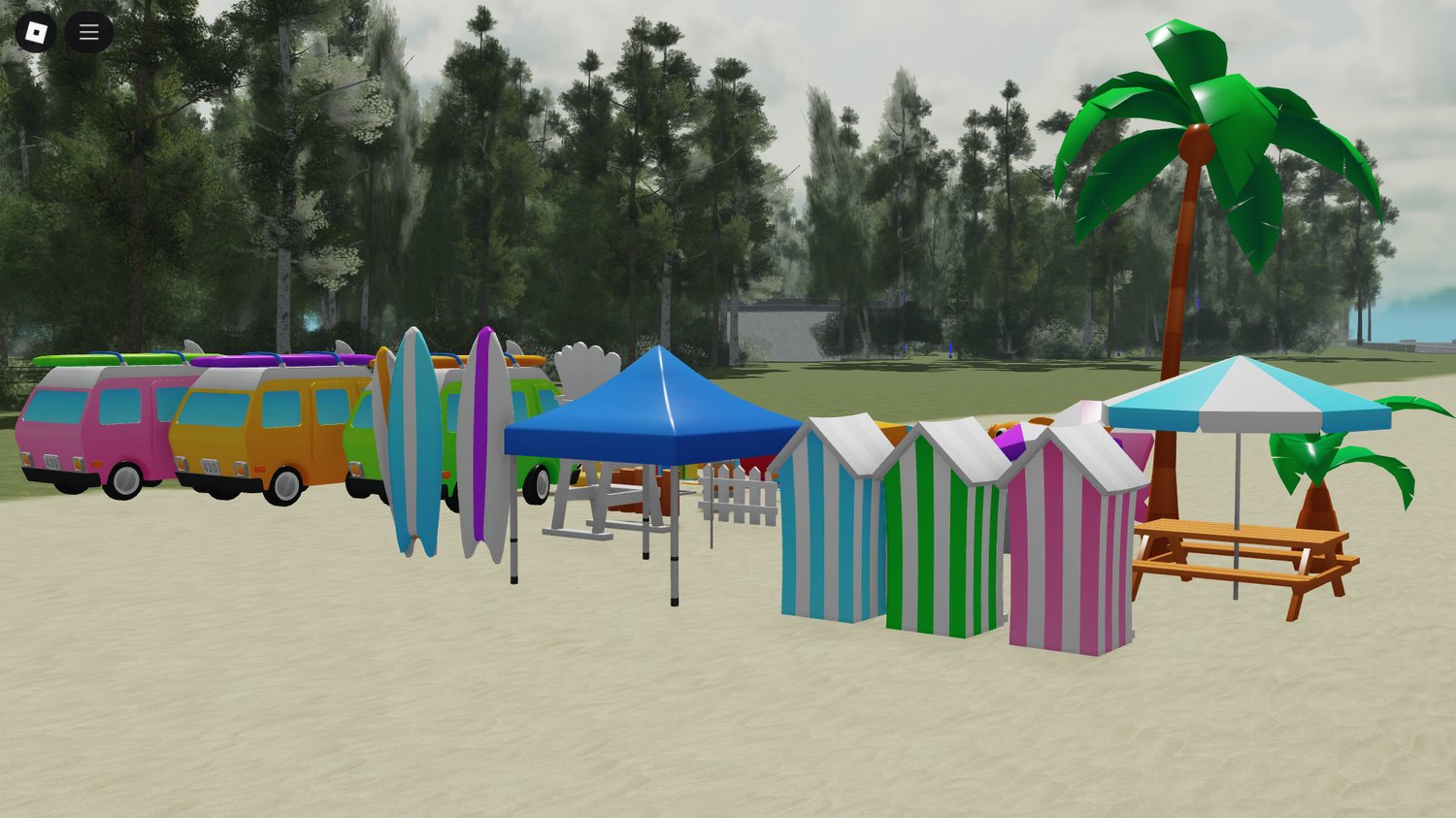 Children playing on Roblox slide