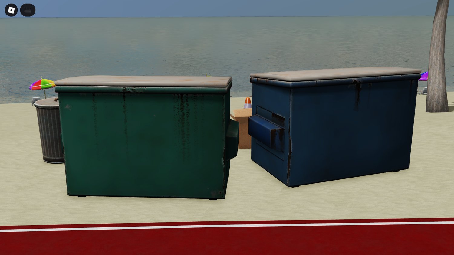 Crates and boxes placed along urban alley