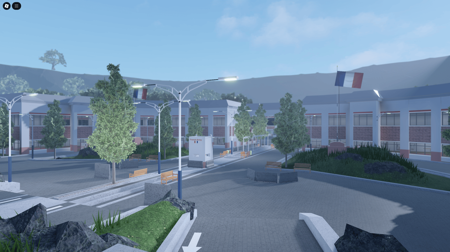 Roblox visitors spawn bridge to military gate map