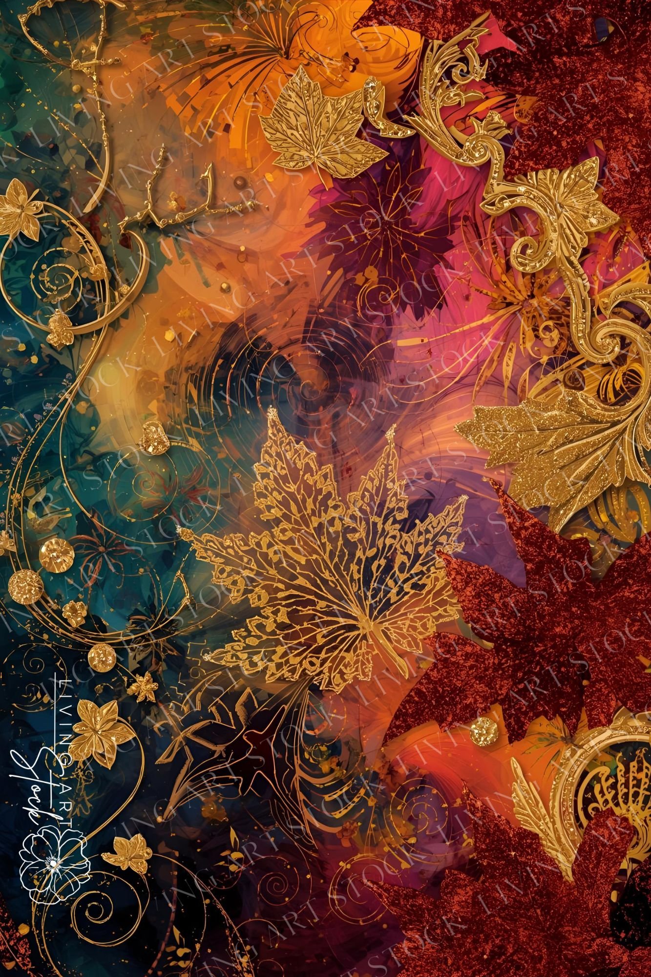 Gold leaf Autumn wallpaper