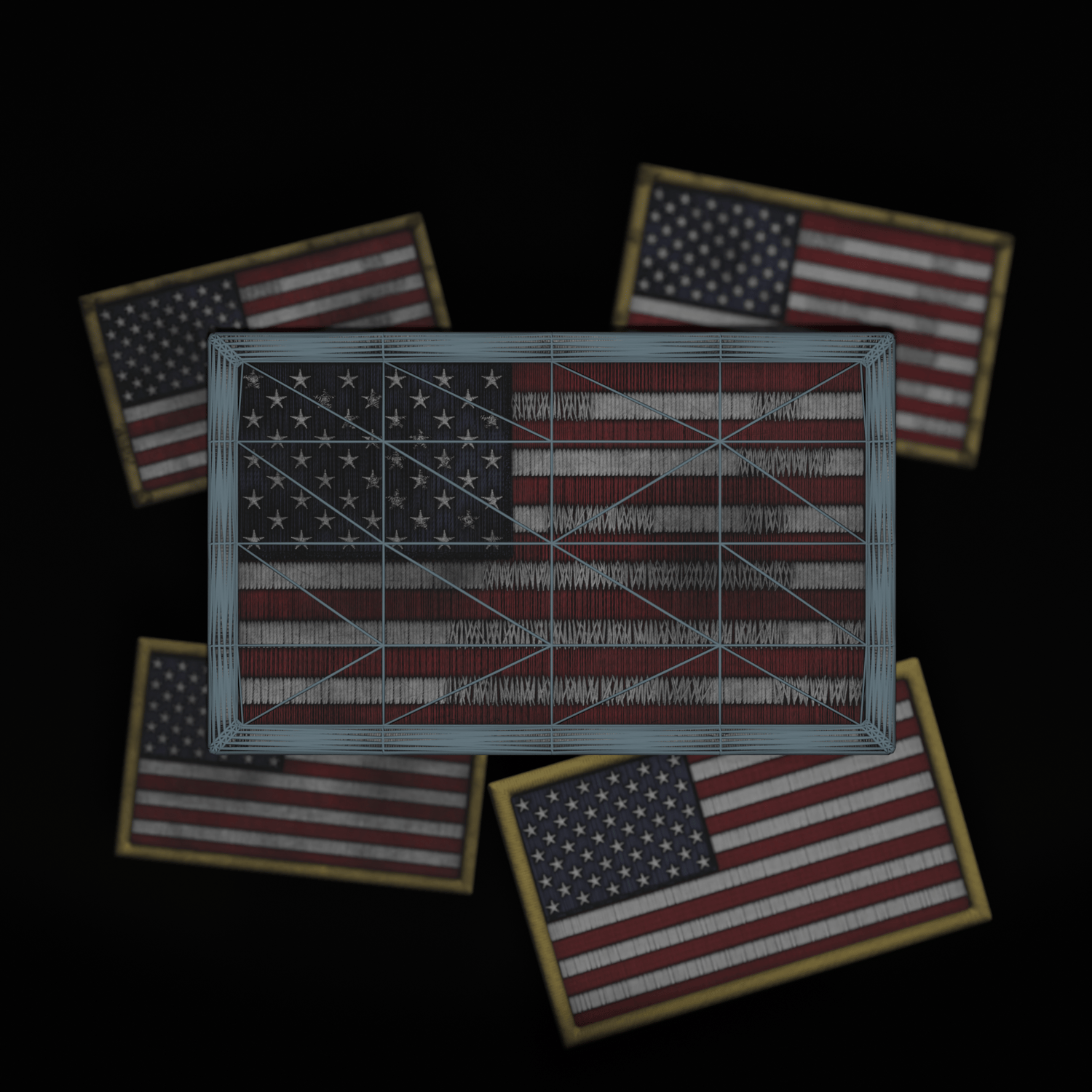 US Flag Patch Pack - Payhip