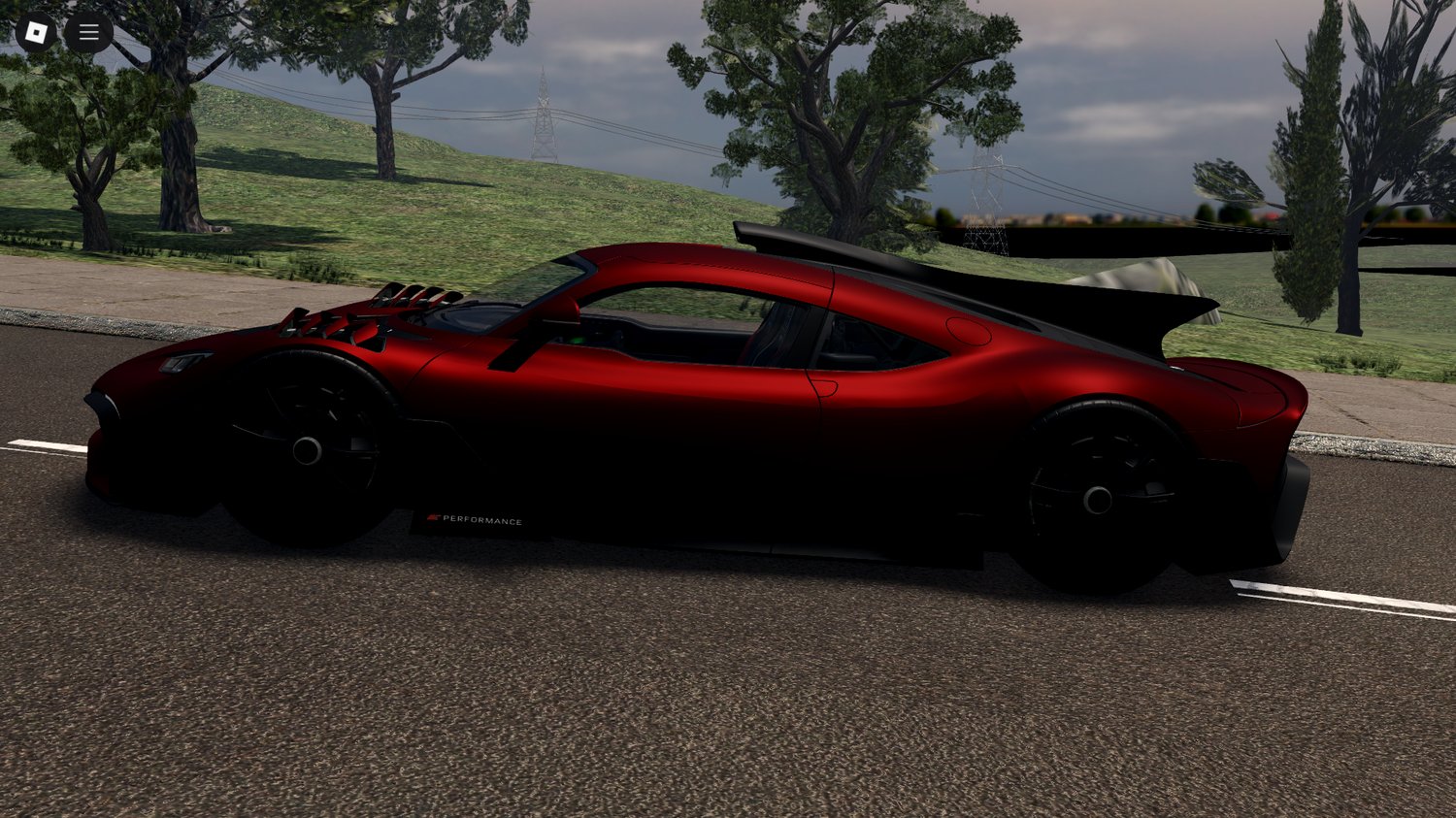 AMG One with openable doors in Roblox