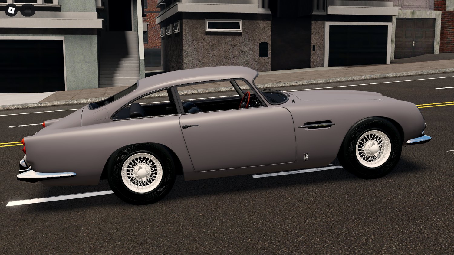 Aston DB5 with openable doors in Roblox