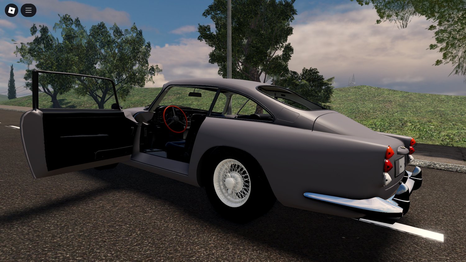Aston DB5 rear view Roblox luxury car