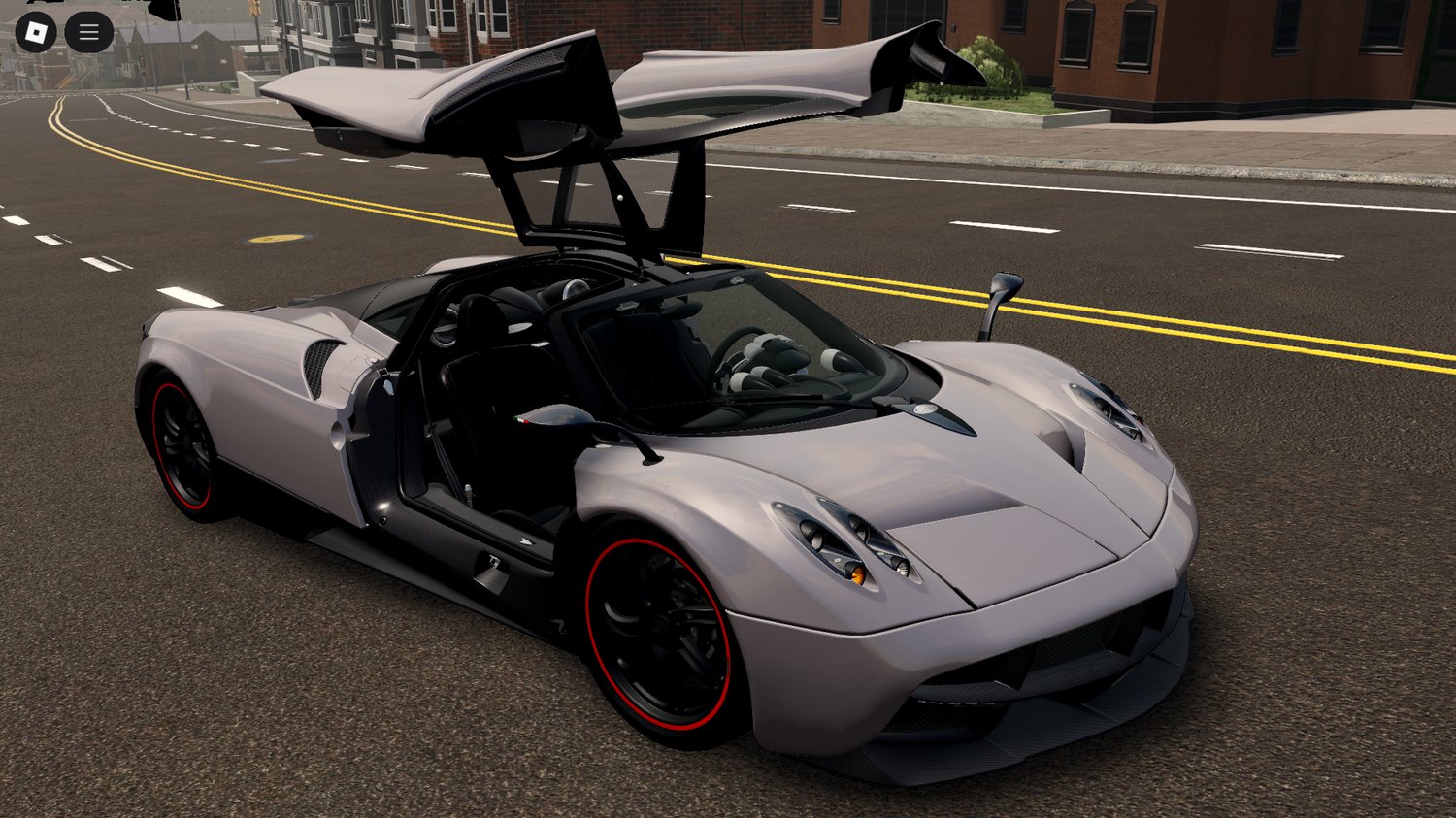 Pagani Huayra rear view Roblox car showcase