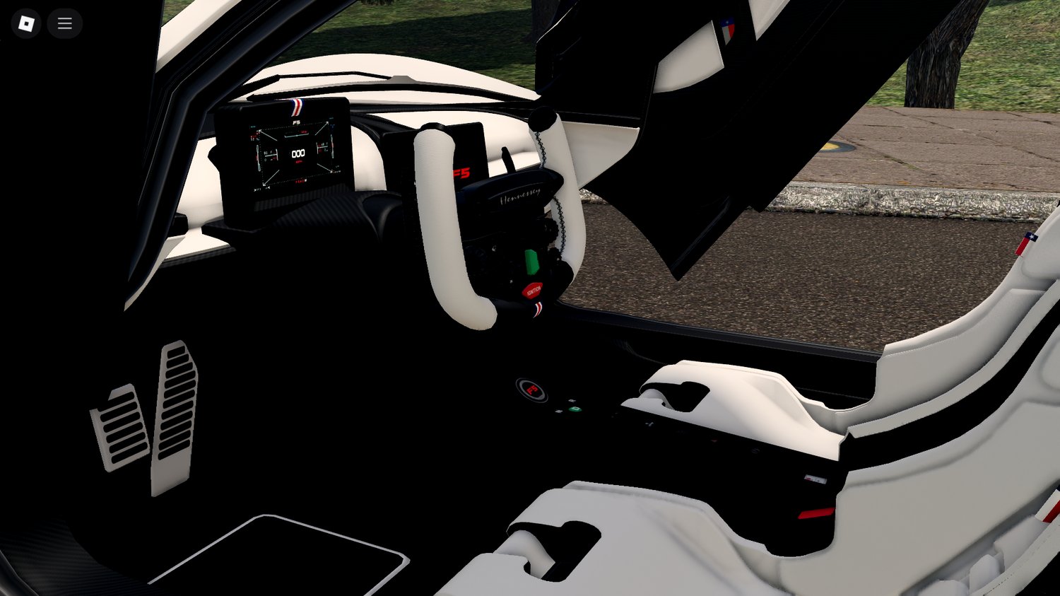 Close-up details of Venom F5 in Roblox