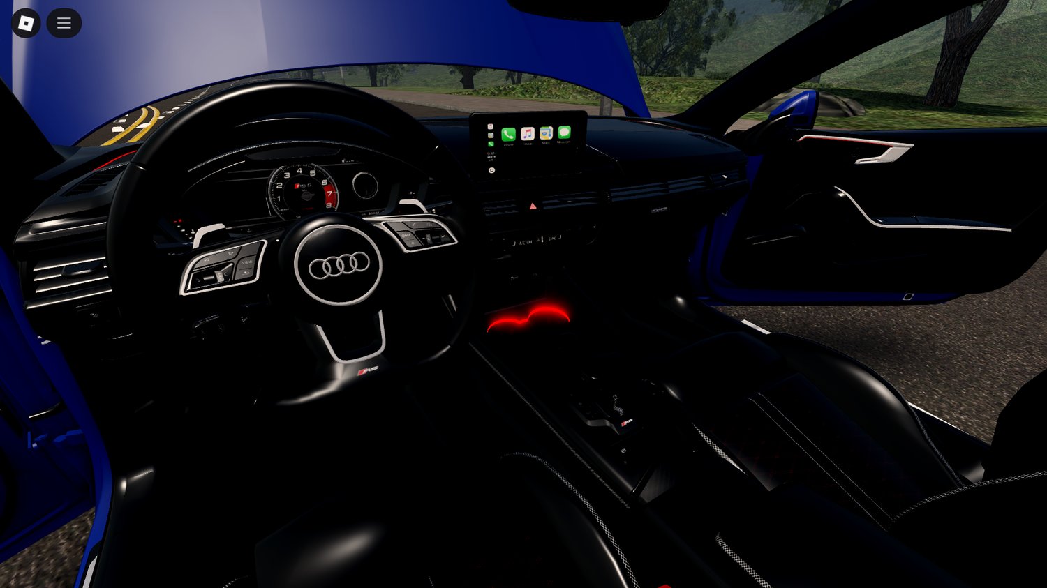 Racing scene with Audi RS5 Coupe Roblox