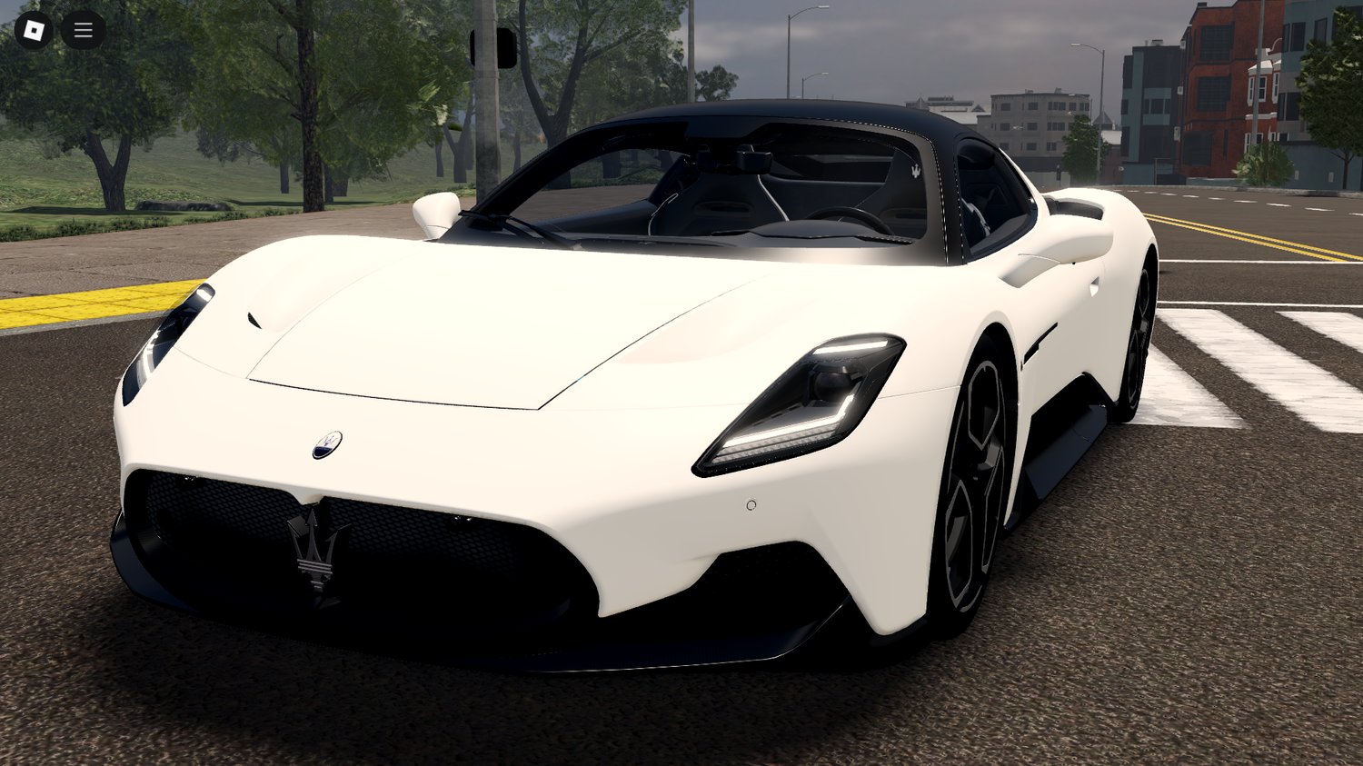 Roblox Maserati MC20 hypercar front view