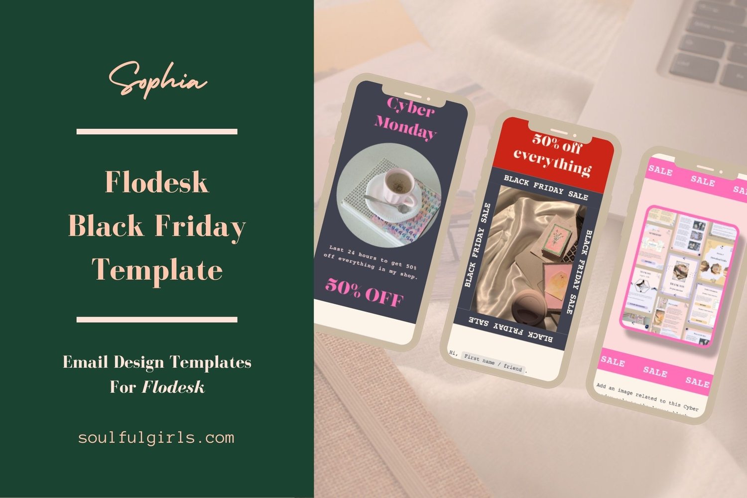 Flodesk Black Friday Template - Sophia. Cover.