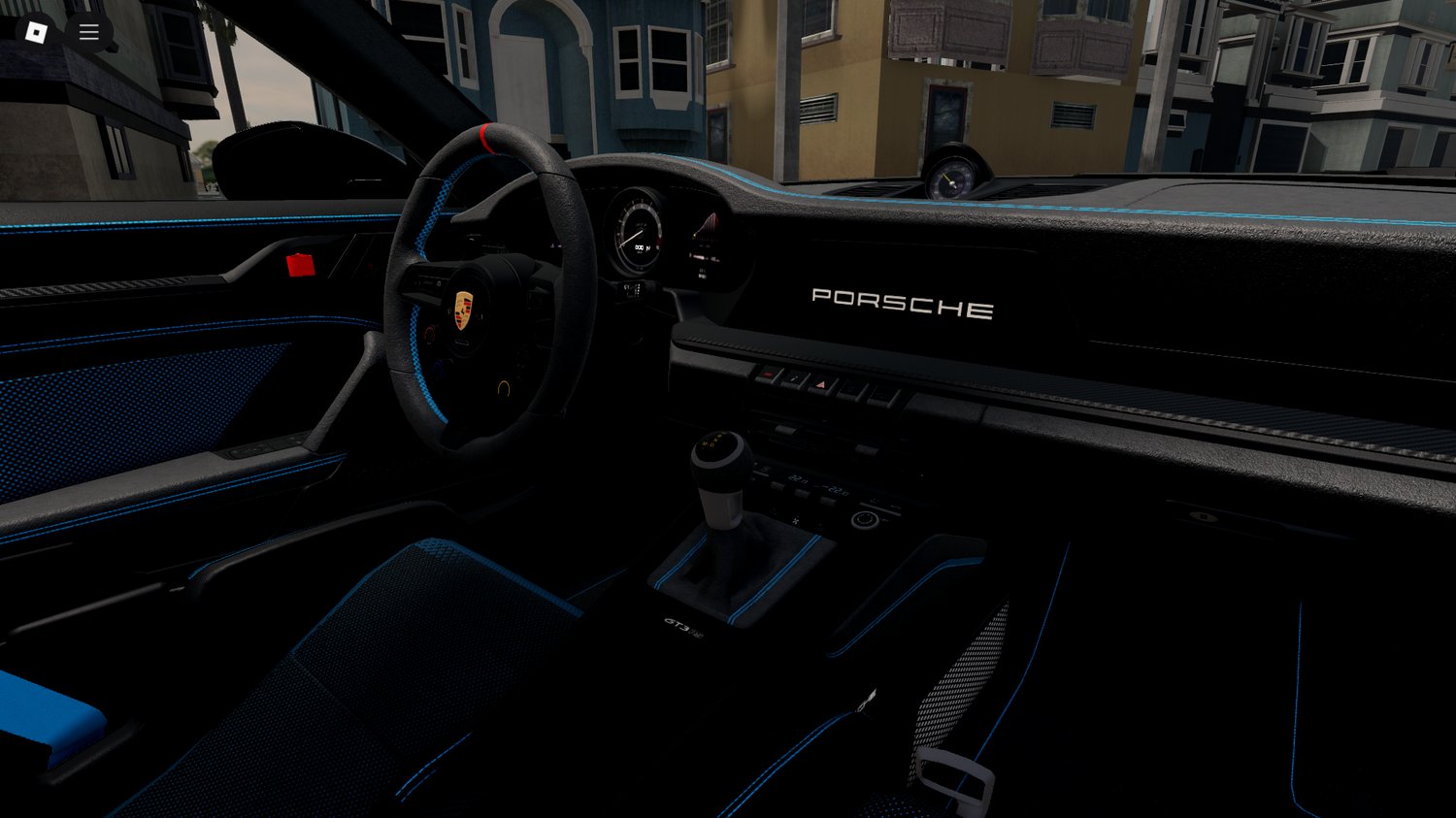 Porsche 911 GT3RS side profile Roblox model