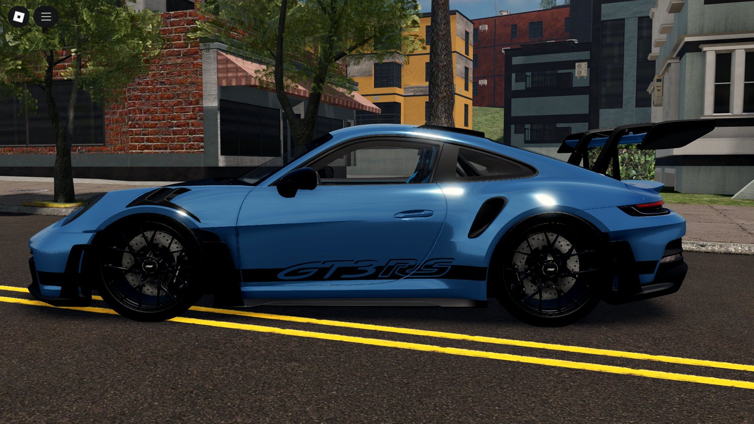 2023 Porsche 911 GT3RS racing in Roblox circuit