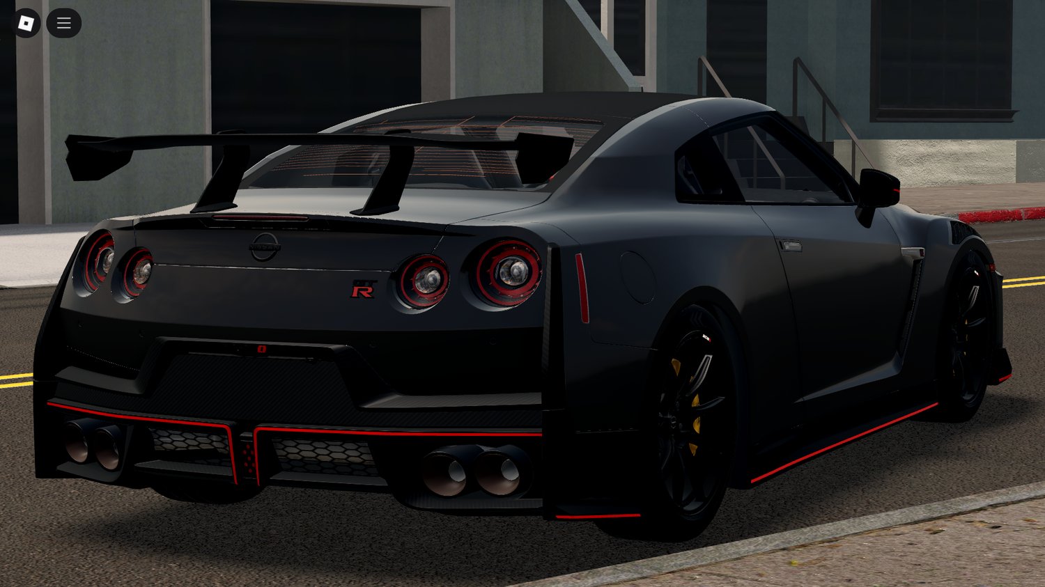 Nissan GTR R-35 side profile Roblox model