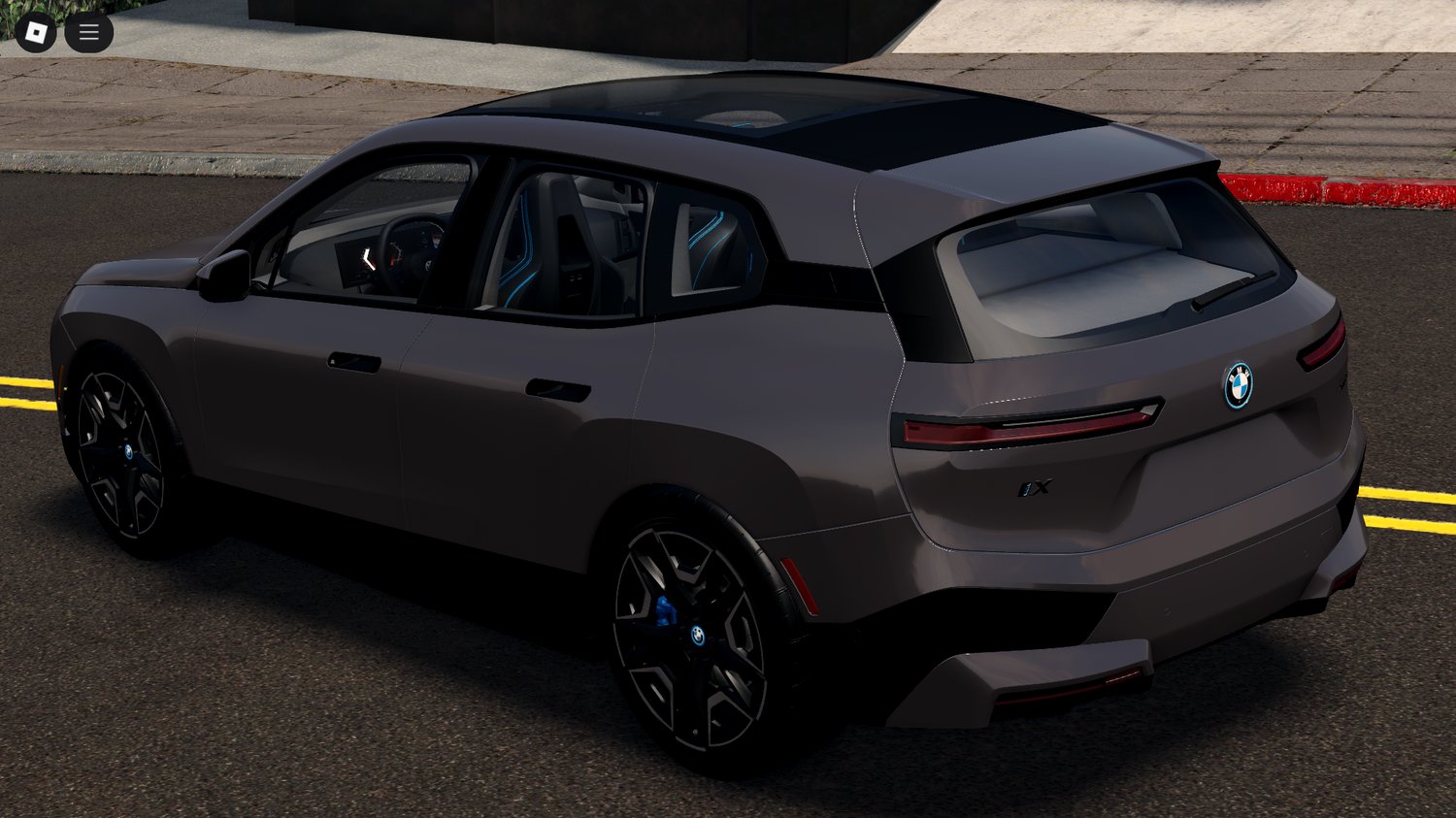 Side profile BMW iX xDrive50 Roblox model