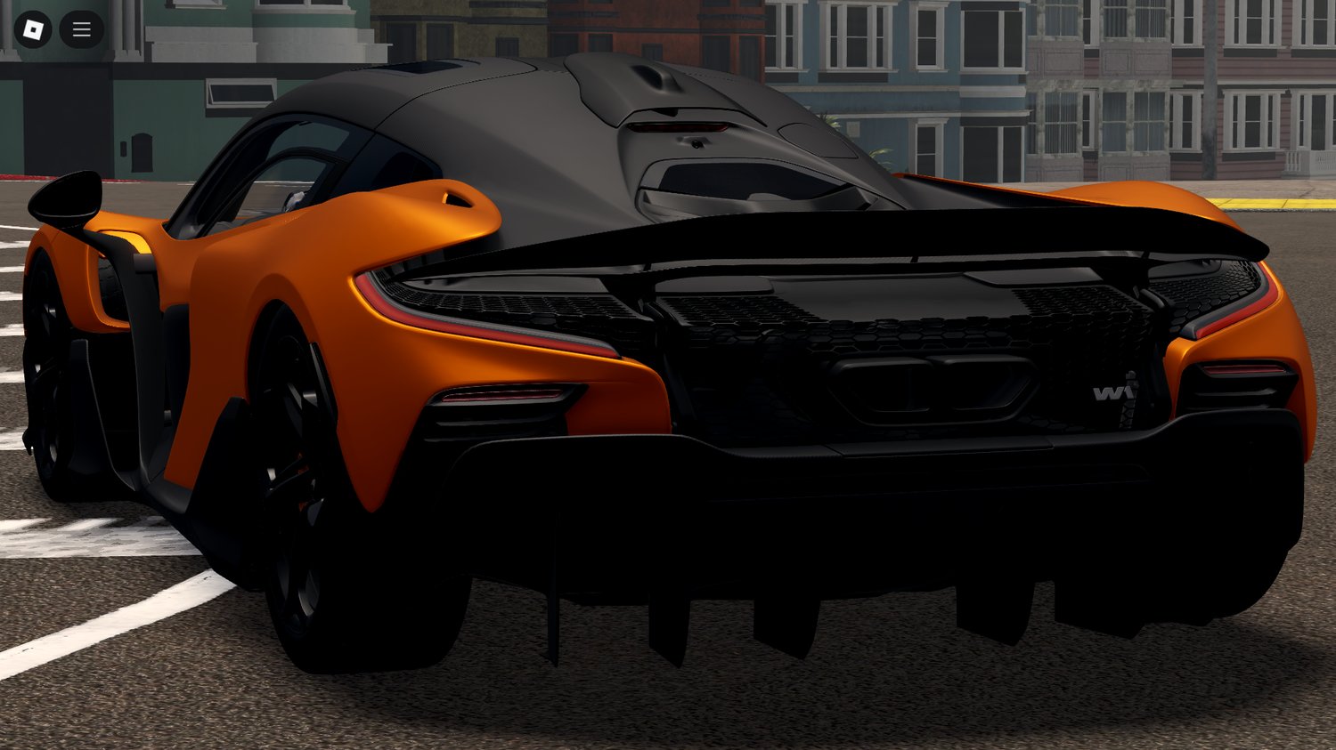 McLaren W1 rear angle showcase Roblox