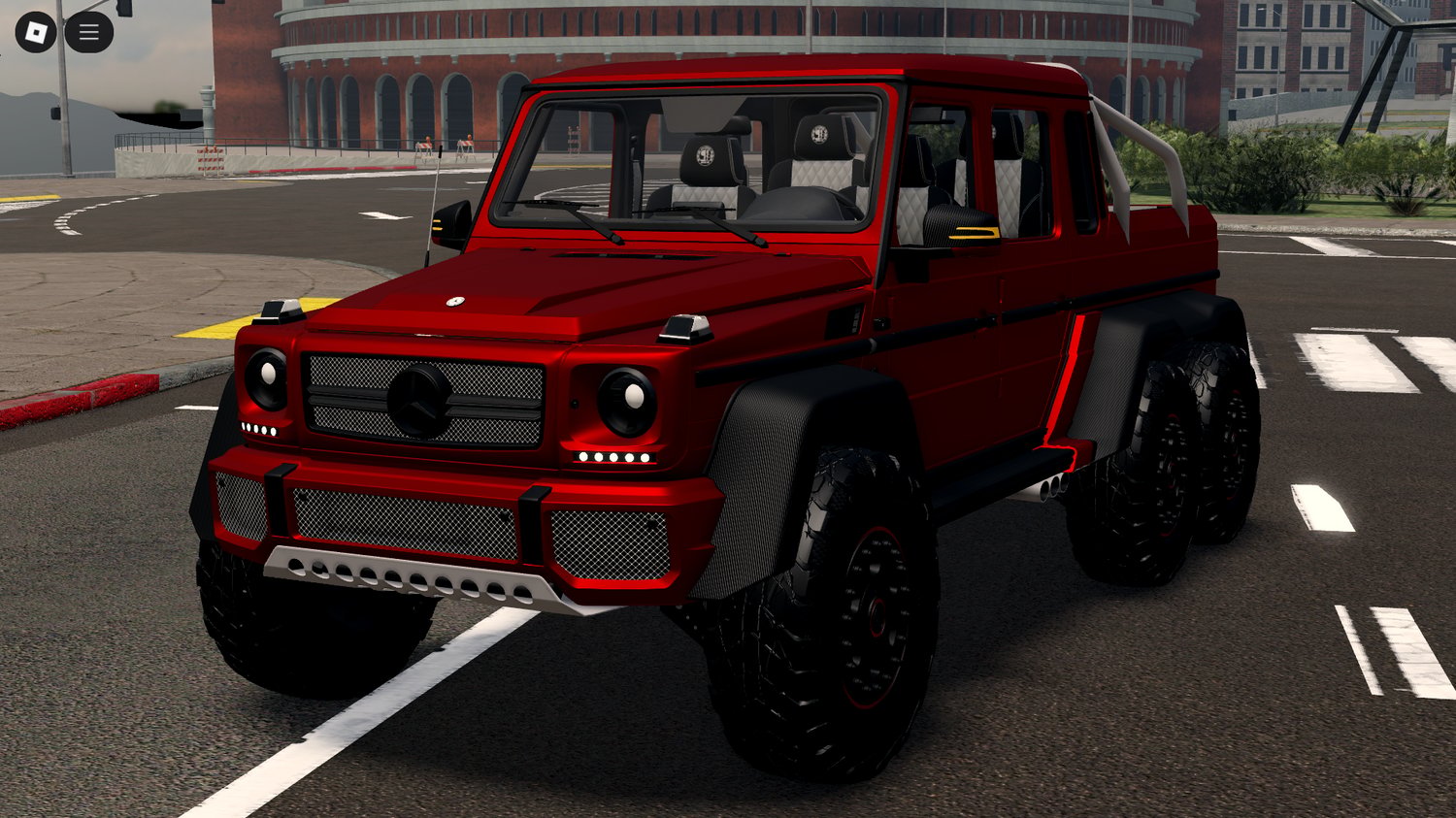 Roblox Mercedes-Benz G63 AMG 6x6 front view
