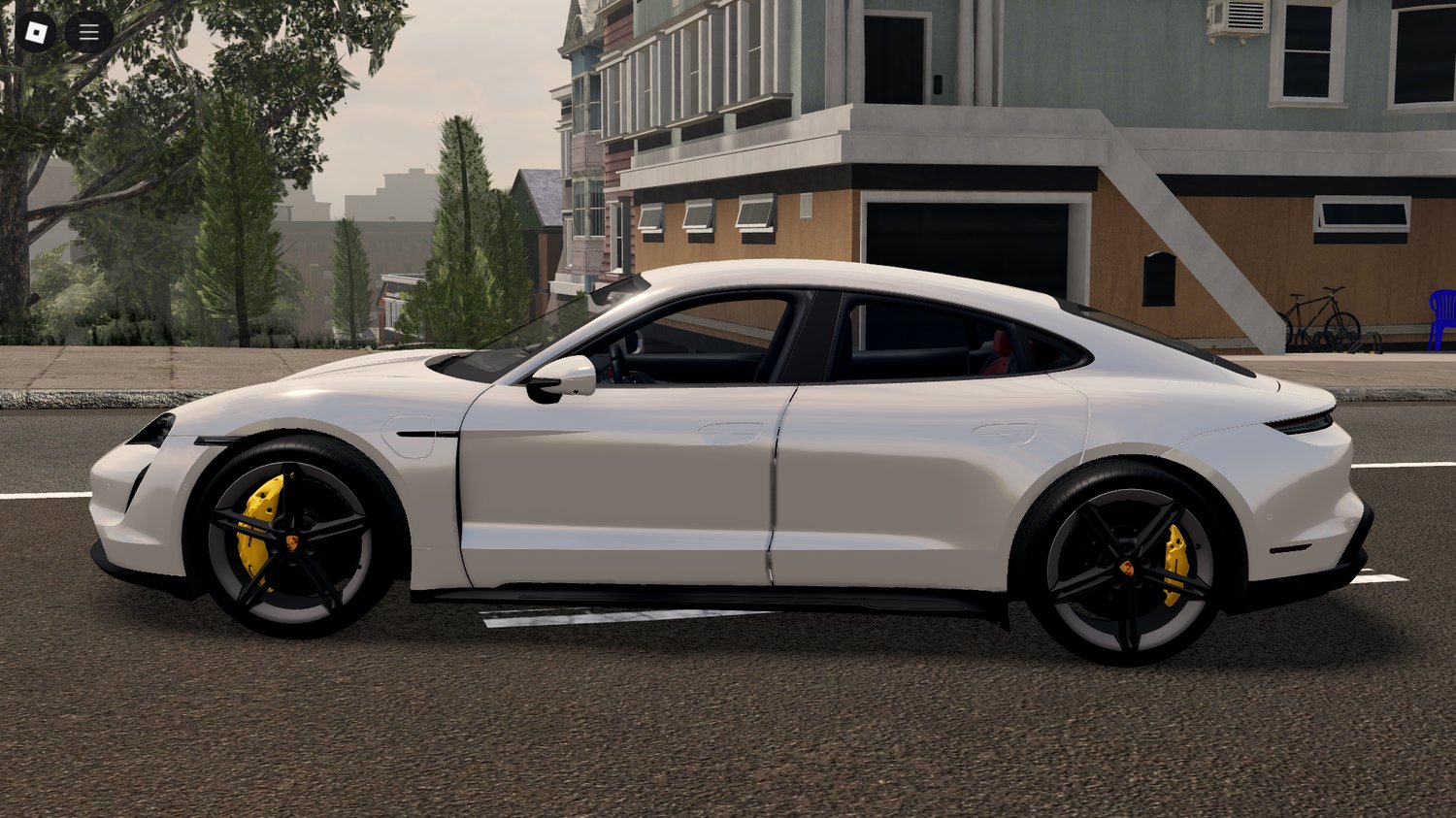 Player driving Porsche Taycan Turbo S 2020 Roblox