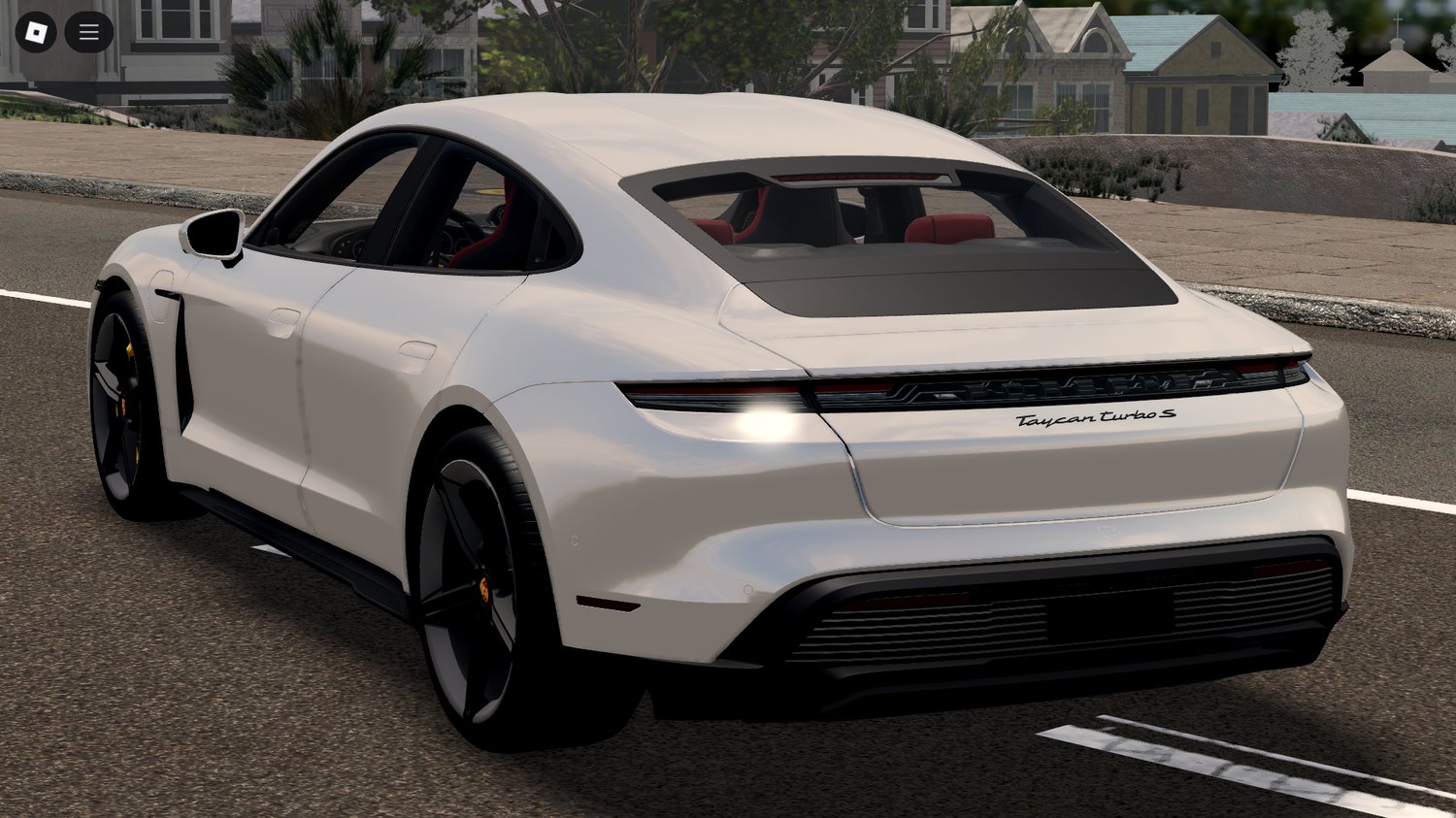 Porsche Taycan Turbo S 2020 rear angle Roblox