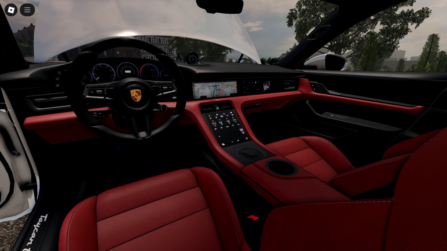 Side profile Porsche Taycan Turbo S Roblox