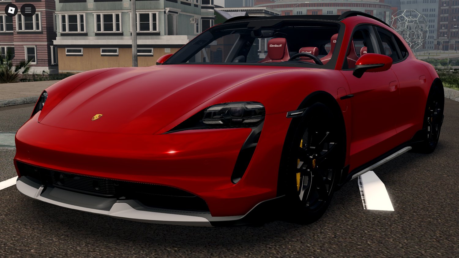 Roblox Porsche Taycan Turbo S Cross Turismo 2022 front view