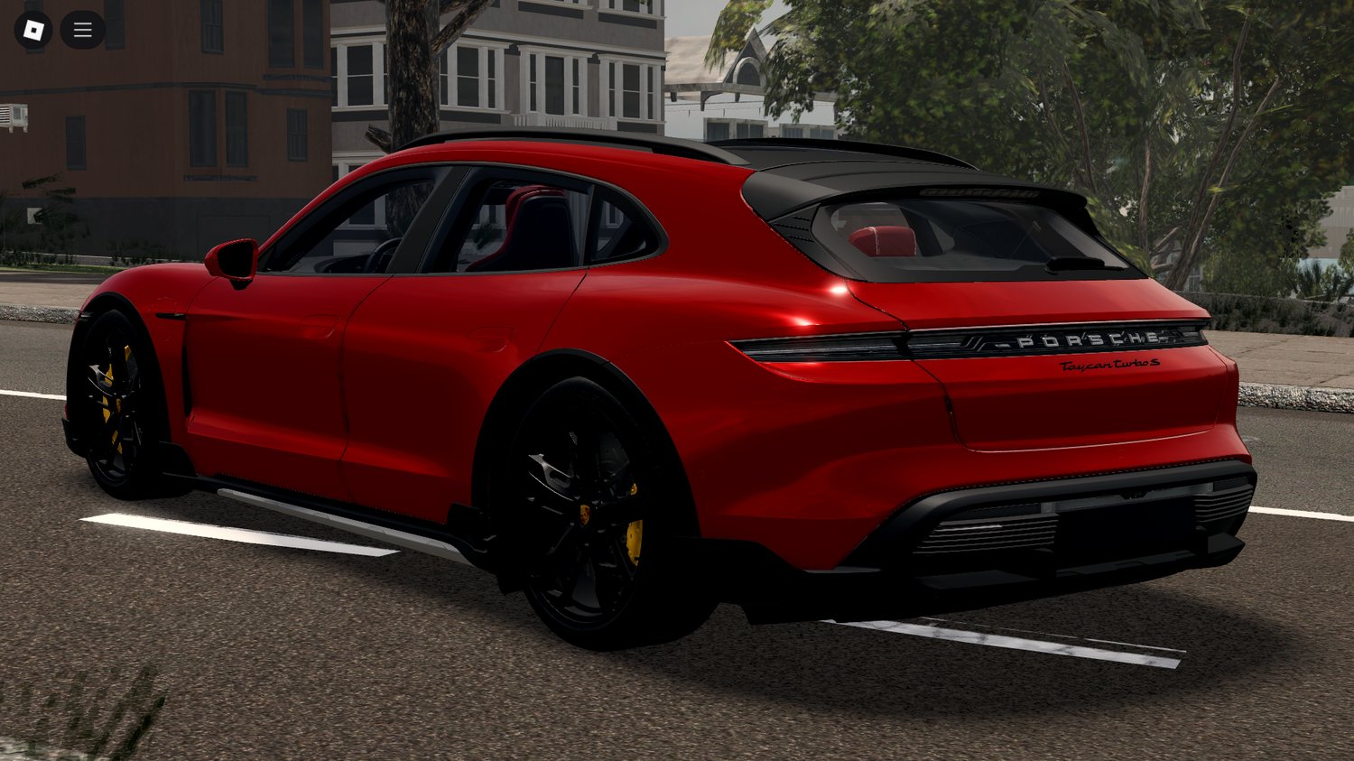 Rear angle Porsche Taycan Cross Turismo 2022 Roblox